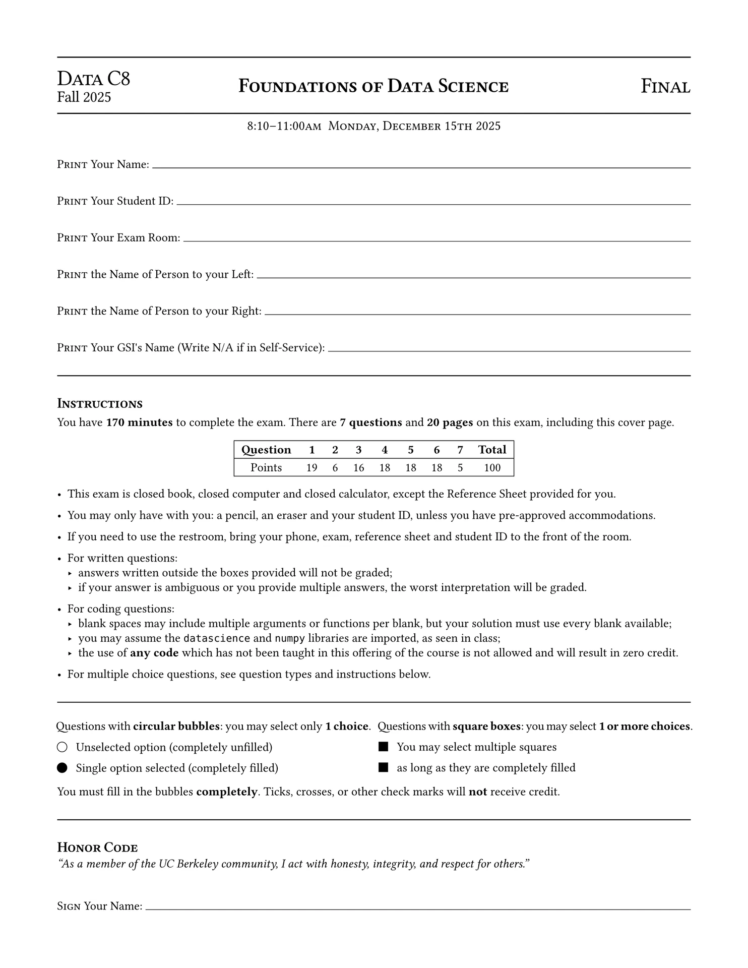 Typst exam PDF generated with Notexs