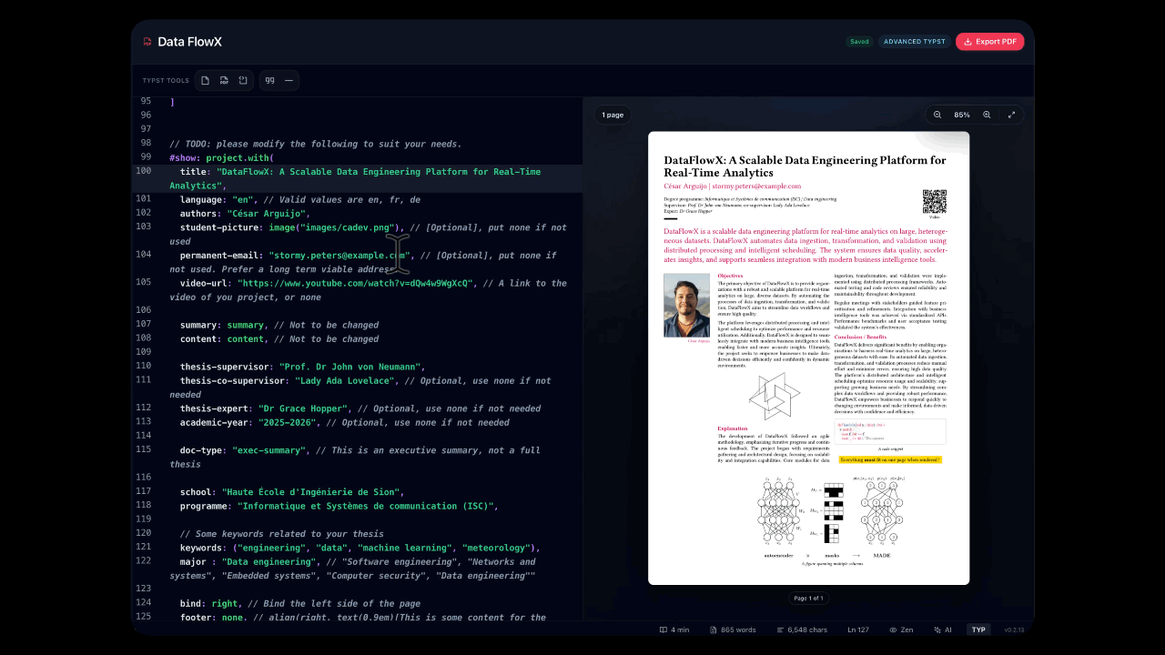 Notexs advanced PDF document preview updating while the source changes.